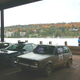 Finish Parc Ferme in Houghton along the waterfront, Hancock in the background. Major sigh of relief.